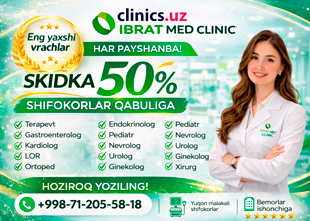 SKIDKA 50% shifokorlar konsultatsiyasiga — aksiya har payshanba kuni Ibrat Med’da!